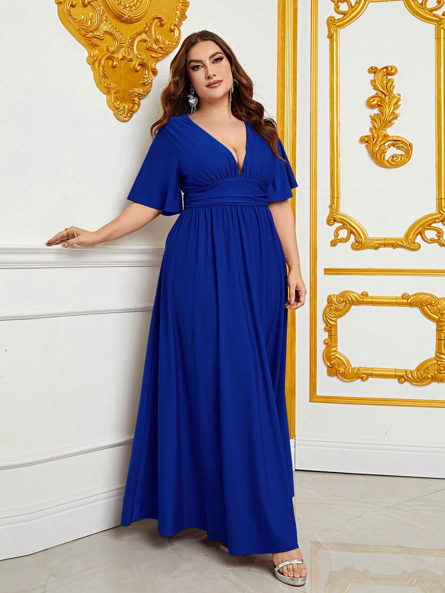 butterfly sleeve maxi dress Plus V Neck Satin Mauve Purple / 4XL Size:L PRE-ORDER ASTR Guest Of Dress Green Midi Sweater Dress Pullover style with V
