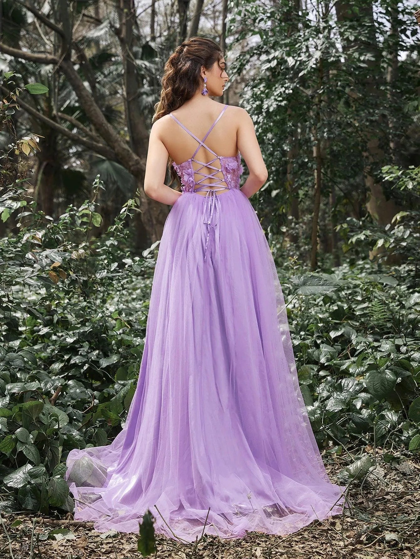 lace up back party dress Fairy-tale Tulle Beaded Off-the-Shoulder Lace-Up Back A-Line Party Dress, Sky Blue / 0