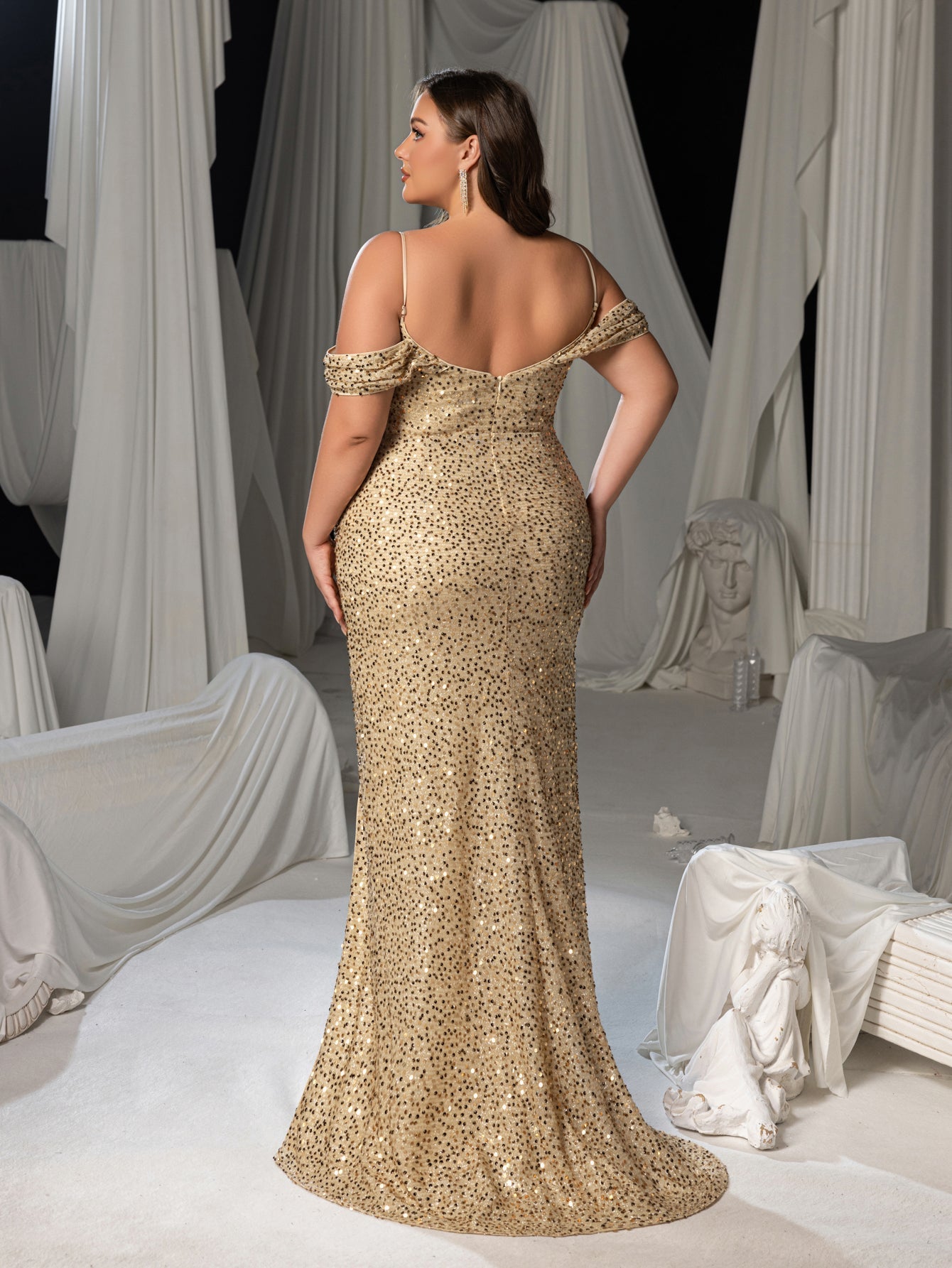 Sweetheart Neckline & High Thigh Slit