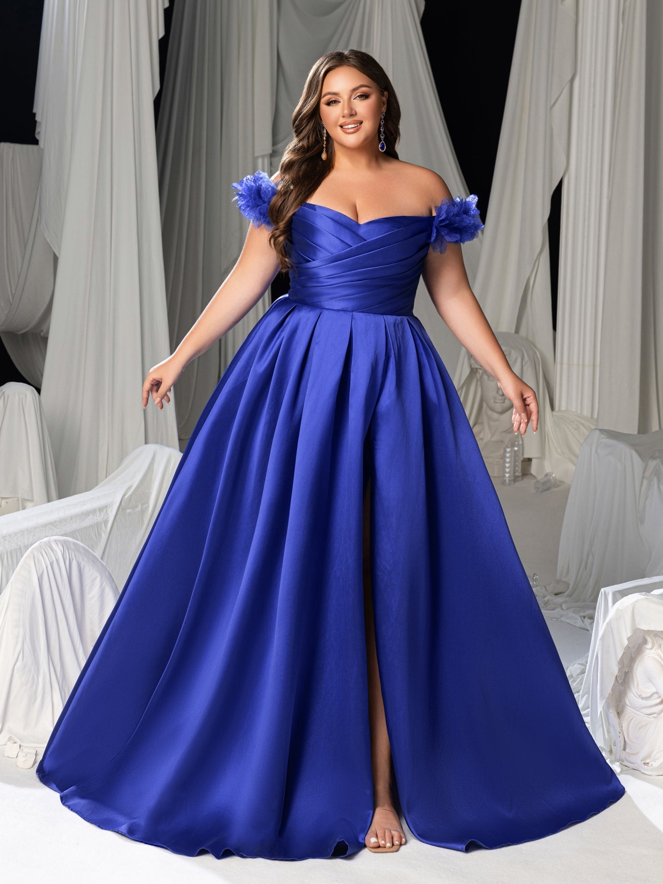 High Thigh Slit & Laced Back