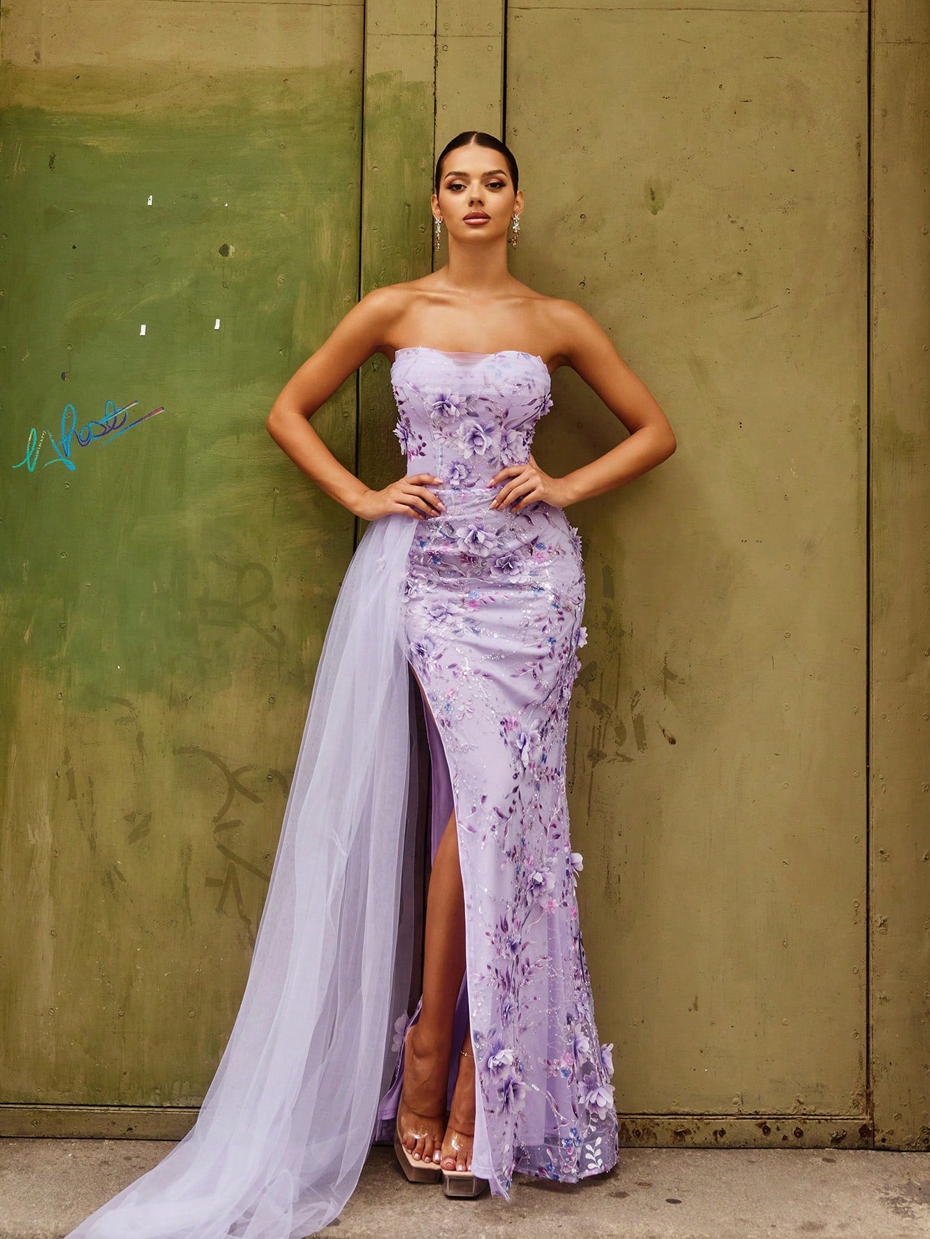strapless mermaid formal dress Long Formal Sequin Strapless Mermaid Prom Dress by LaDivine CD0214  The  Dress Outlet