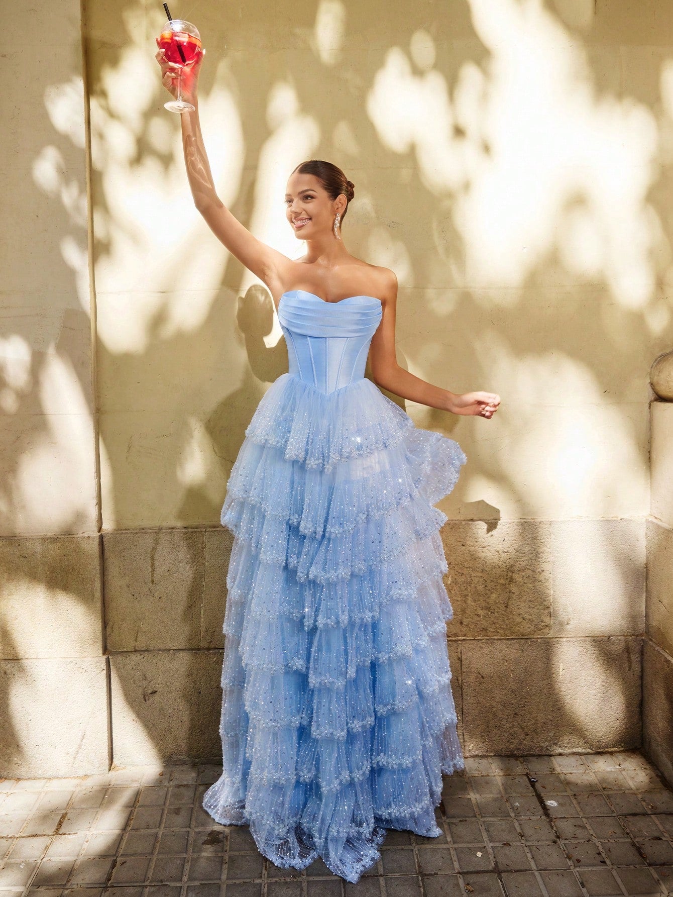 tulle skirt evening dress Shop Tulle Cocktail Outfit, Set of 2, Pink Skirt and Top, Bridesmaid Separates, Summer Outfit, High Waist Dress, Pink Crop Top, Birthday Outfit - main image 0