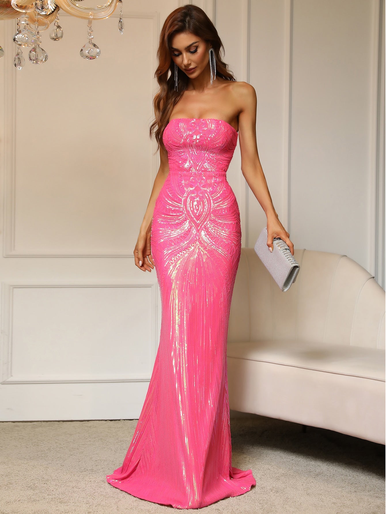 Elegant Tube Sleeveless Mermaid Prom Dress