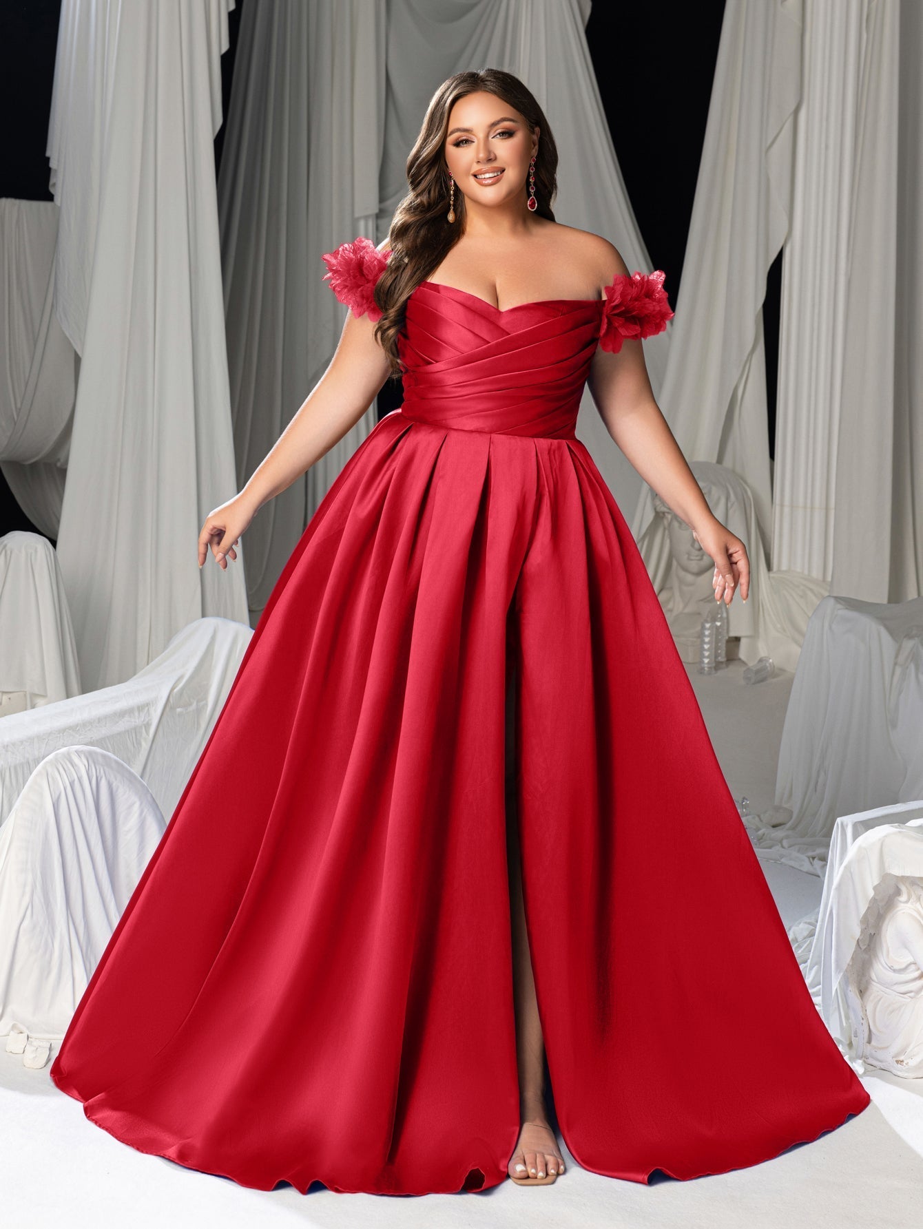 High Thigh Slit & Laced Back