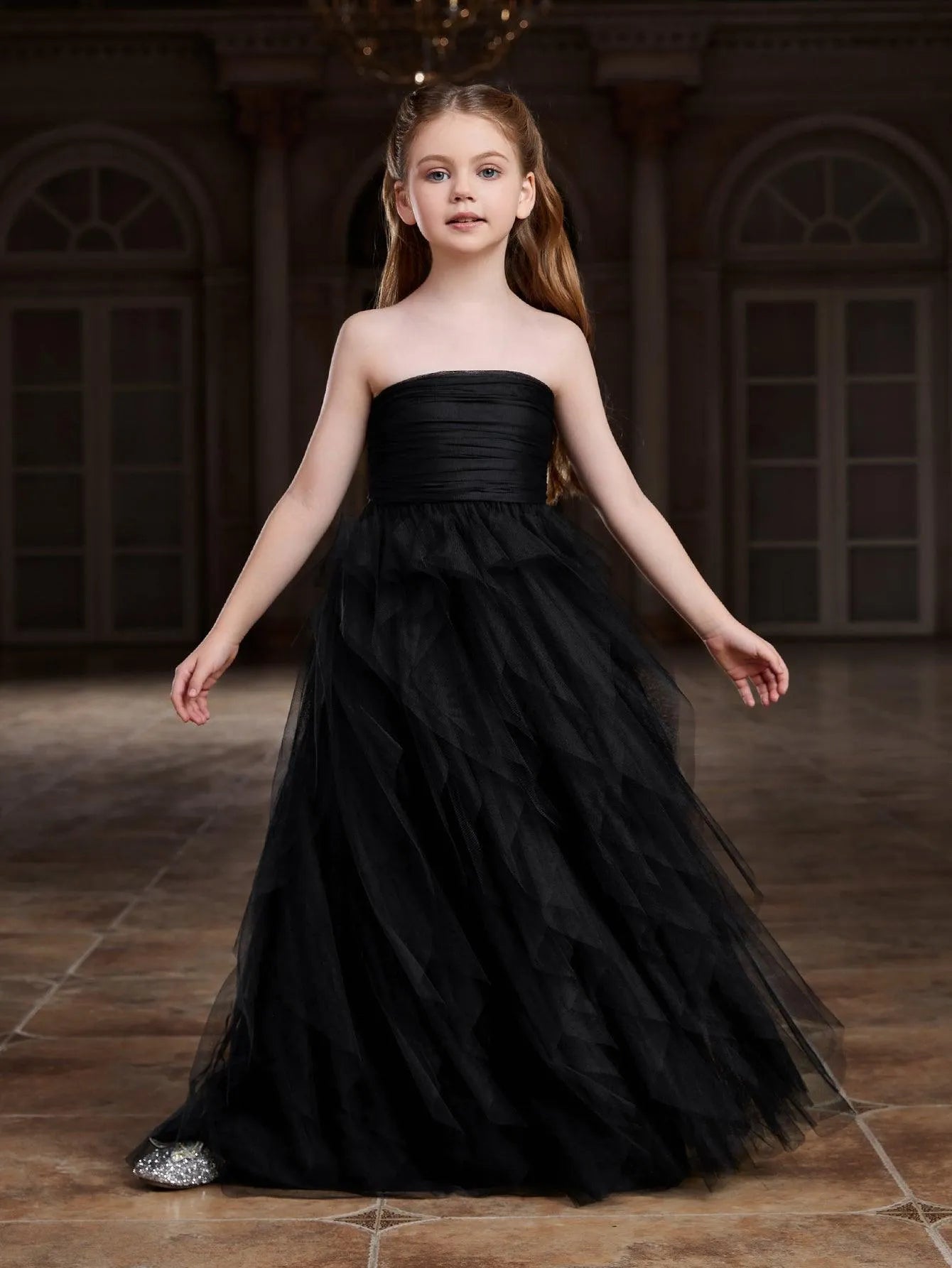 party dresses for tweens Arshiner Girls Summer Dress Tween Flutter Sleeve High Low Formal Dresses for Wedding Party with Pocket Grey Purple 12 Years