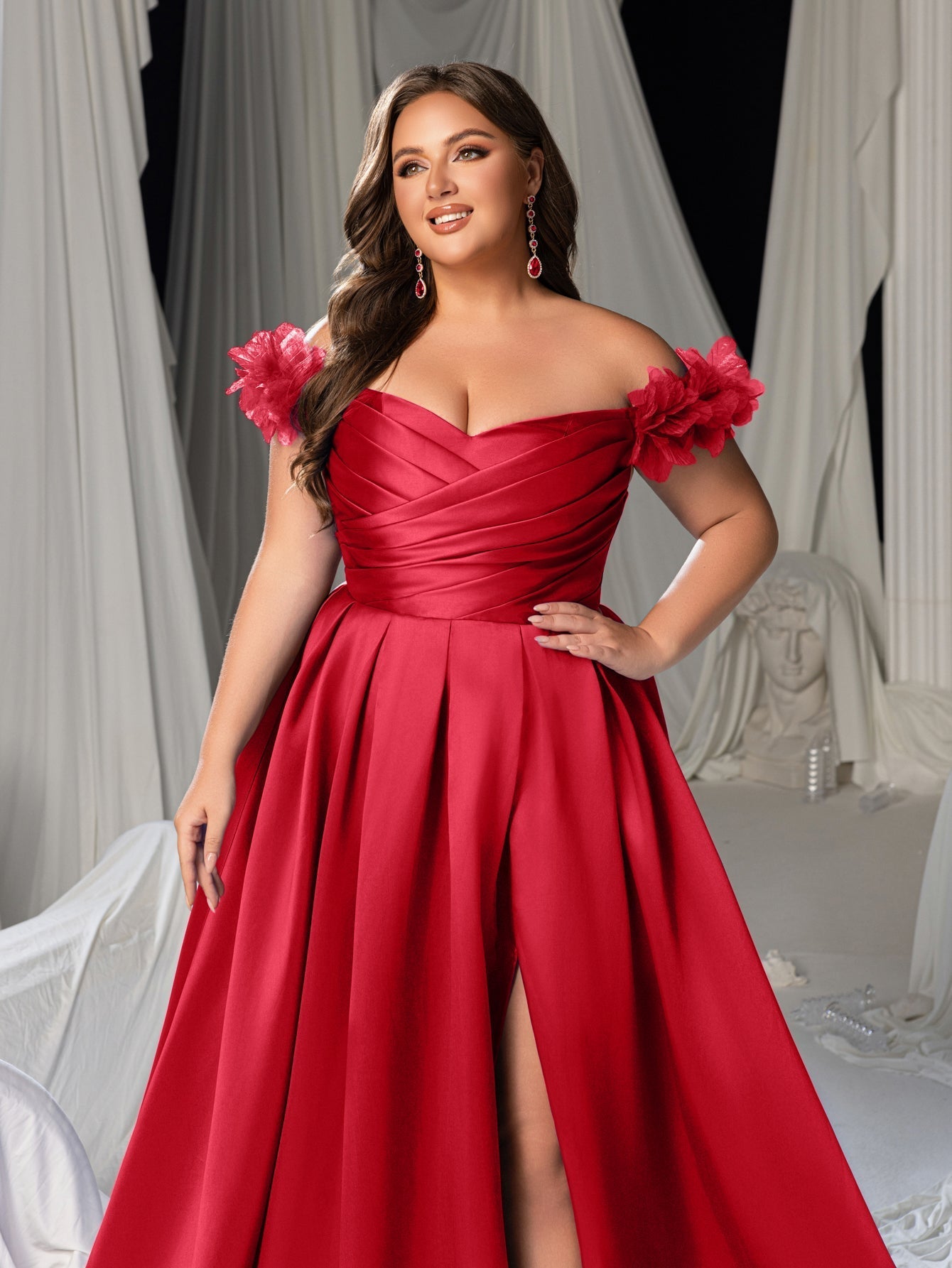 High Thigh Slit & Laced Back