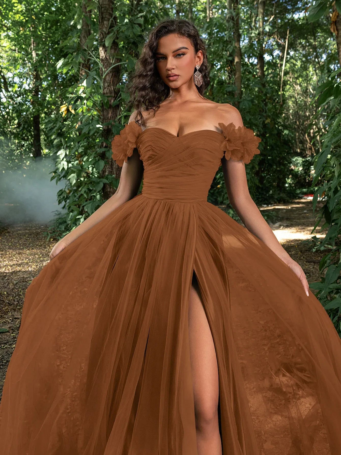 ruched tulle dress CROSSED TULLE RUCHED DRESS THE REBIRTH OF THE PRINCESS