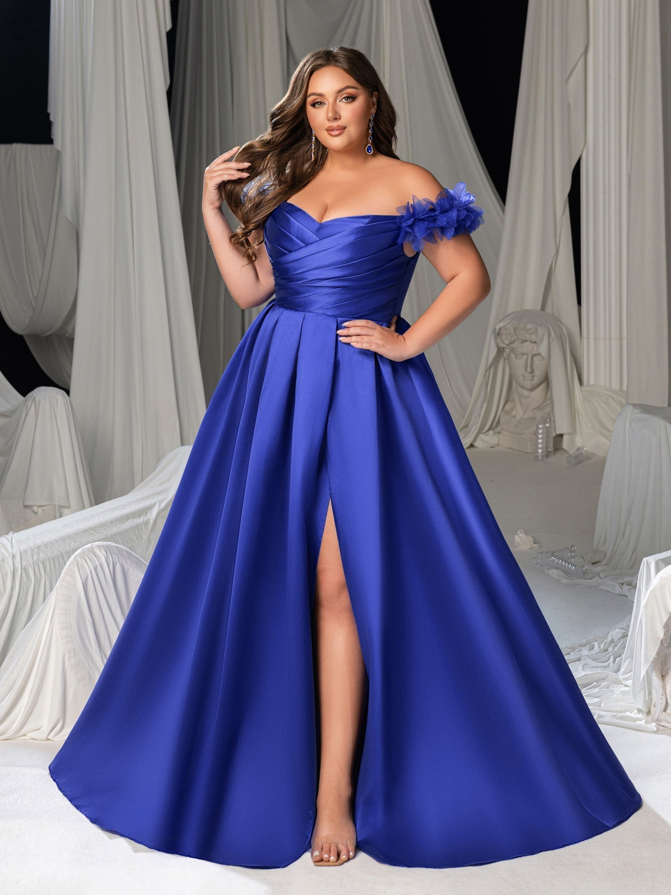 High Thigh Slit & Laced Back