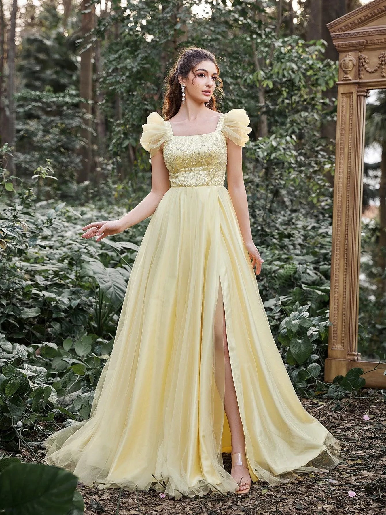 beaded mesh prom dress Elegant Beaded Sequin Bodice Contrast Mesh Hem Prom Dress Faeriesty beaded mesh prom dress Elegant Beaded Sequin Bodice Contrast Mesh Hem Prom Dress Faeriesty