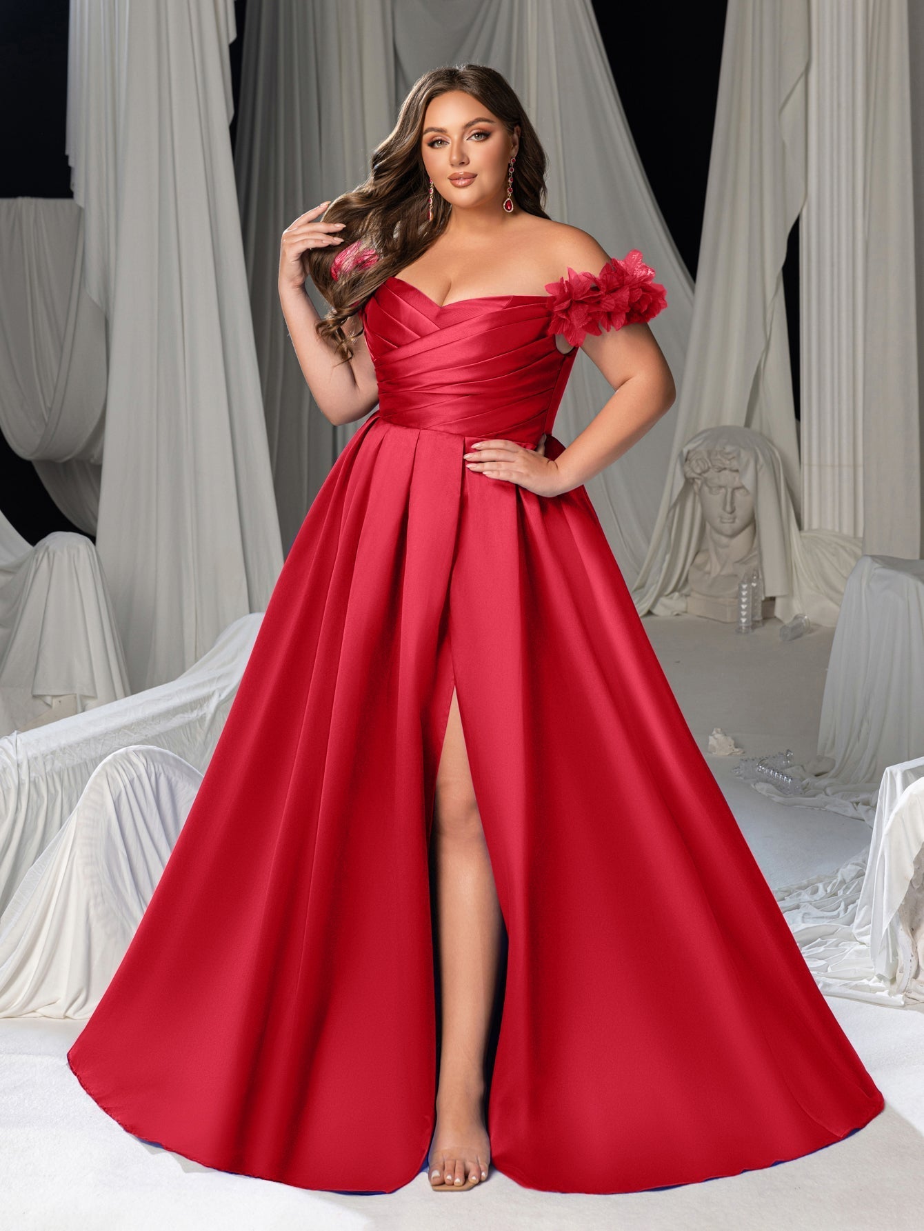 High Thigh Slit & Laced Back