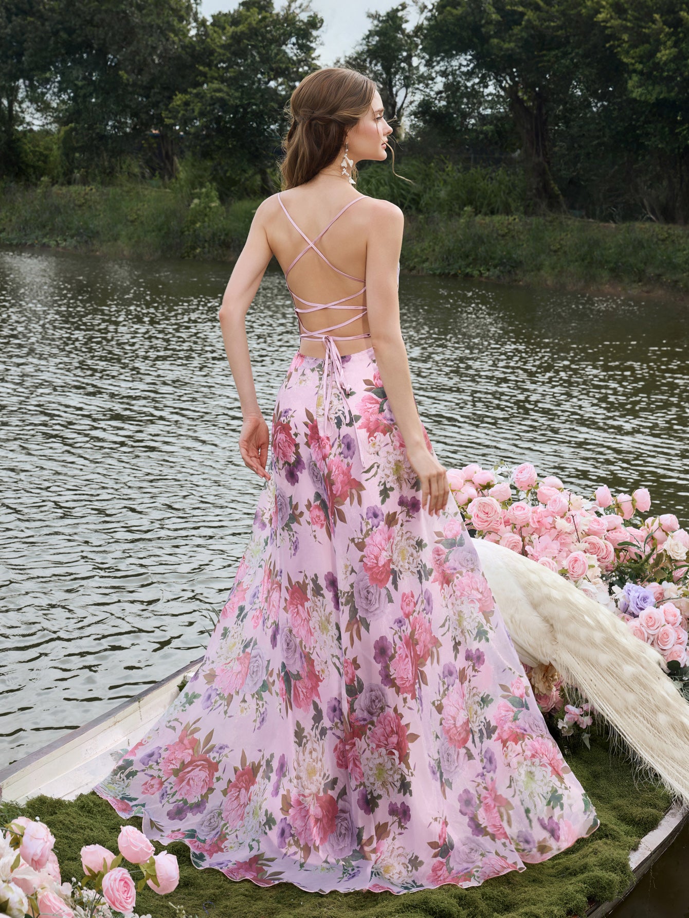 princess polly pink floral maxi dress Lauraline Maxi Dress Pink / Floral