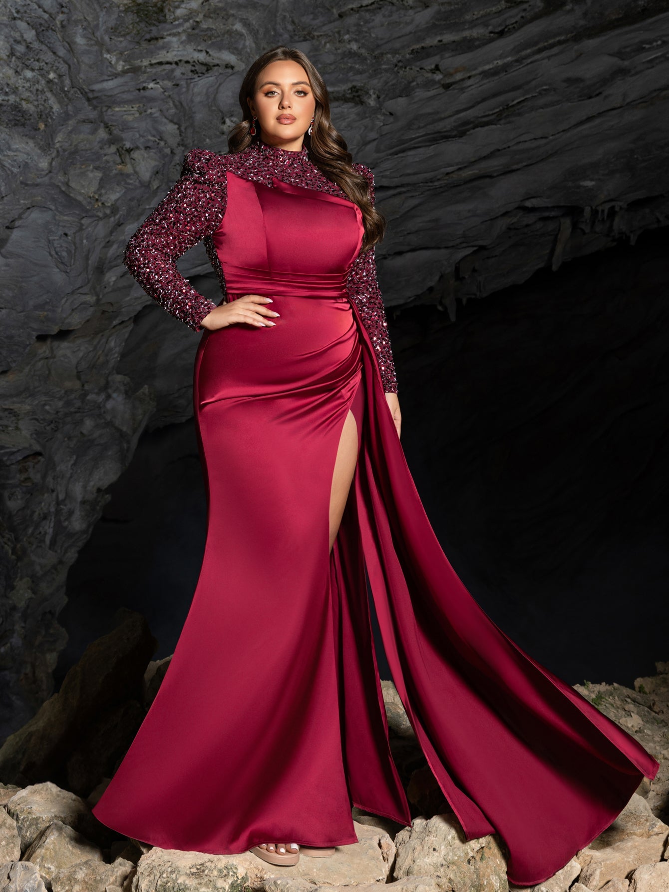 Side Slit & Mermaid Silhouette