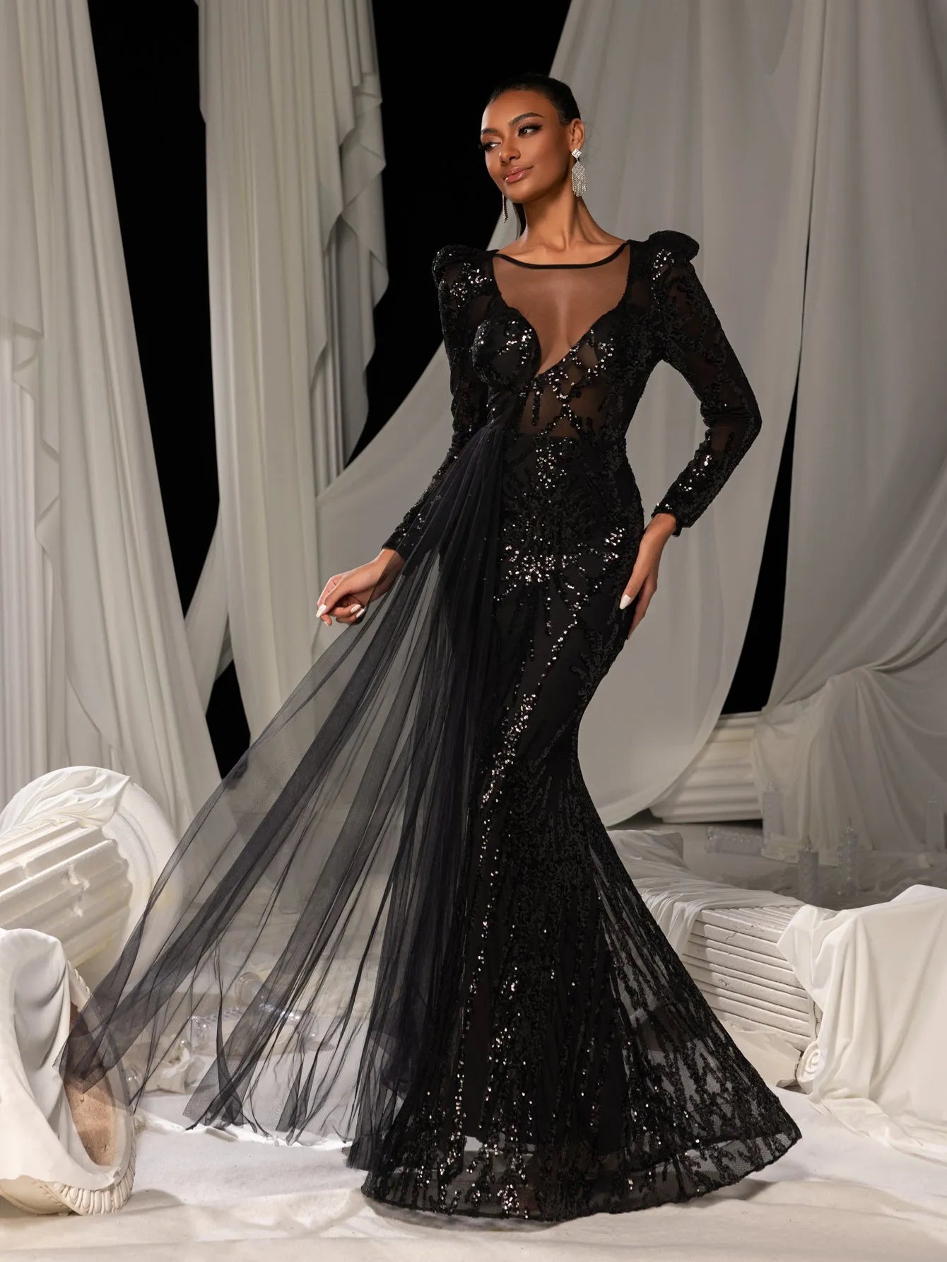 sequin and sheer dress Amazon.com: Eofnengsohio Women's Sequin Sheer Maxi Dress Spaghetti Straps Backless Slit Sparkle See-Through Mesh for Beach Clubwear (Blue, S) : Clothing, Shoes & Jewelry