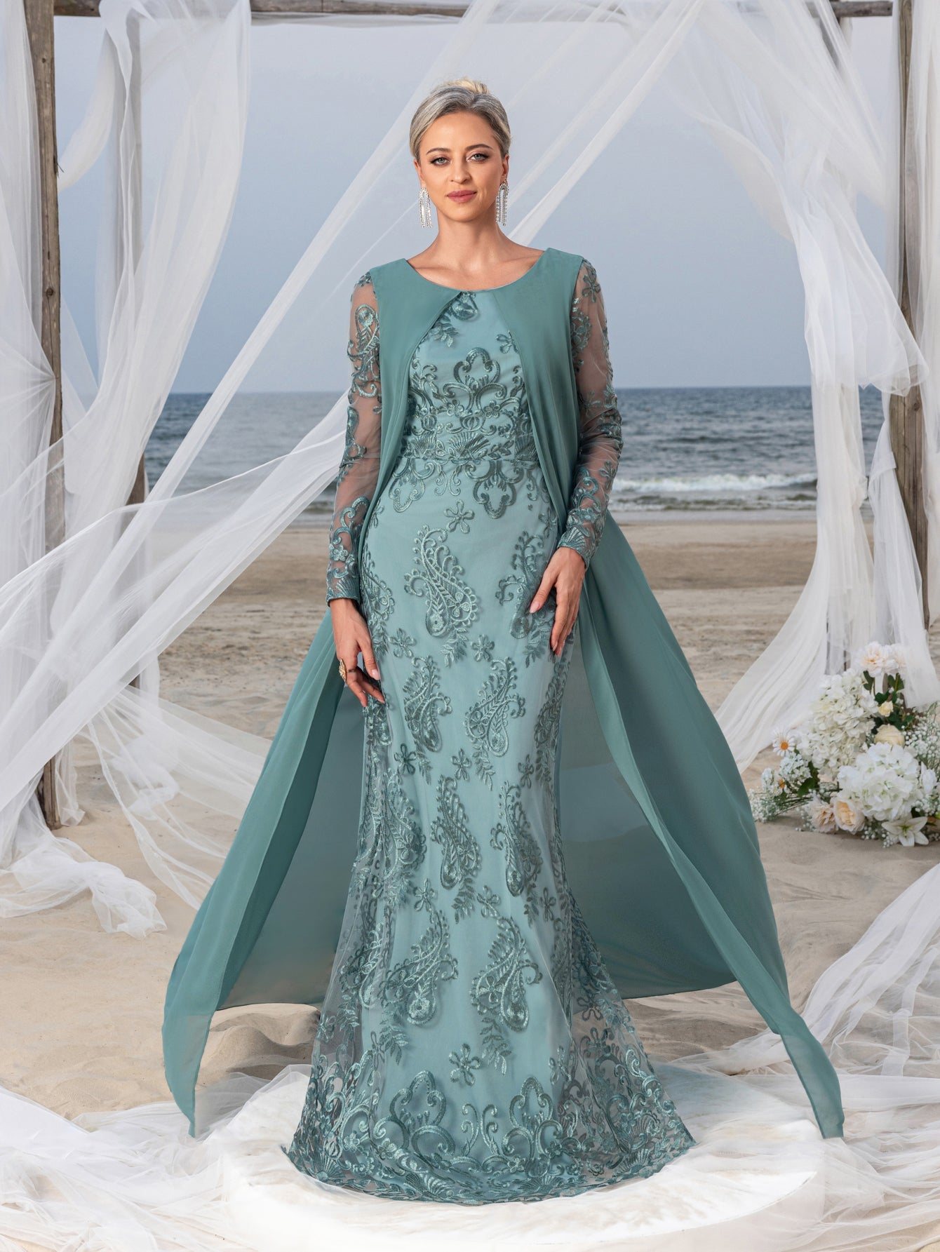 dress pattern with chiffon overlay How to Sew an Outrageously Beautiful Overlay Simplicity 8545