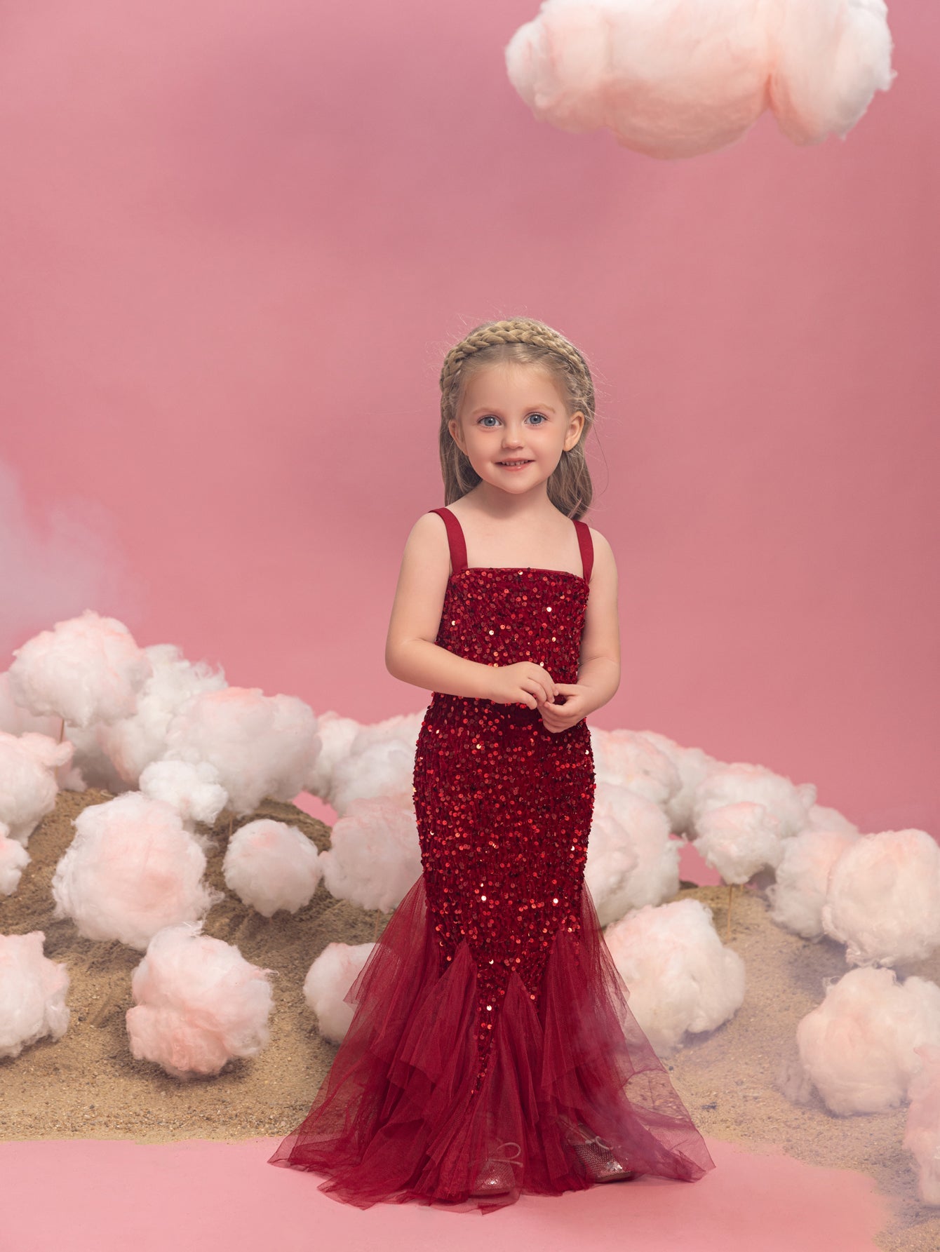 mermaid party dress Sparkly Blue Mermaid V-neck Spaghetti Straps Prom Dress, Party Dress, MP826