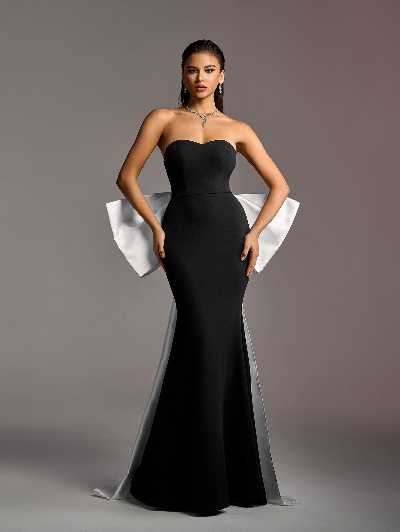 vintage mermaid prom dresses Vintage Mermaid Halter Beaded White Chiffon Prom Dress Wedding Guest Dress SH4555