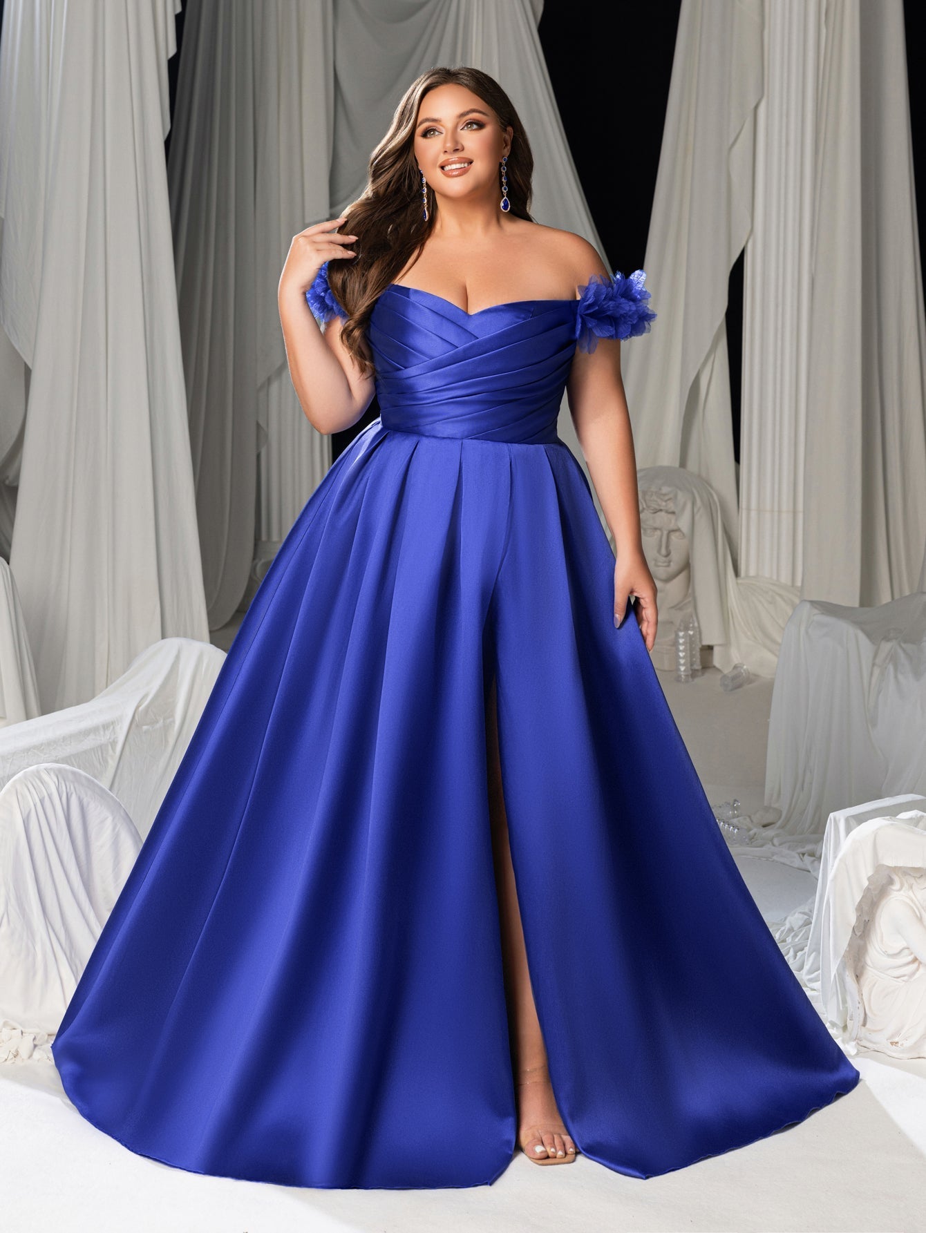 High Thigh Slit & Laced Back