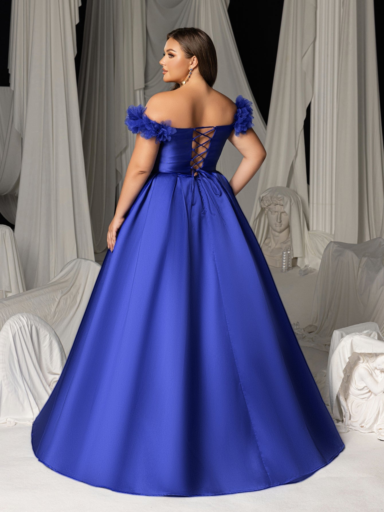 High Thigh Slit & Laced Back