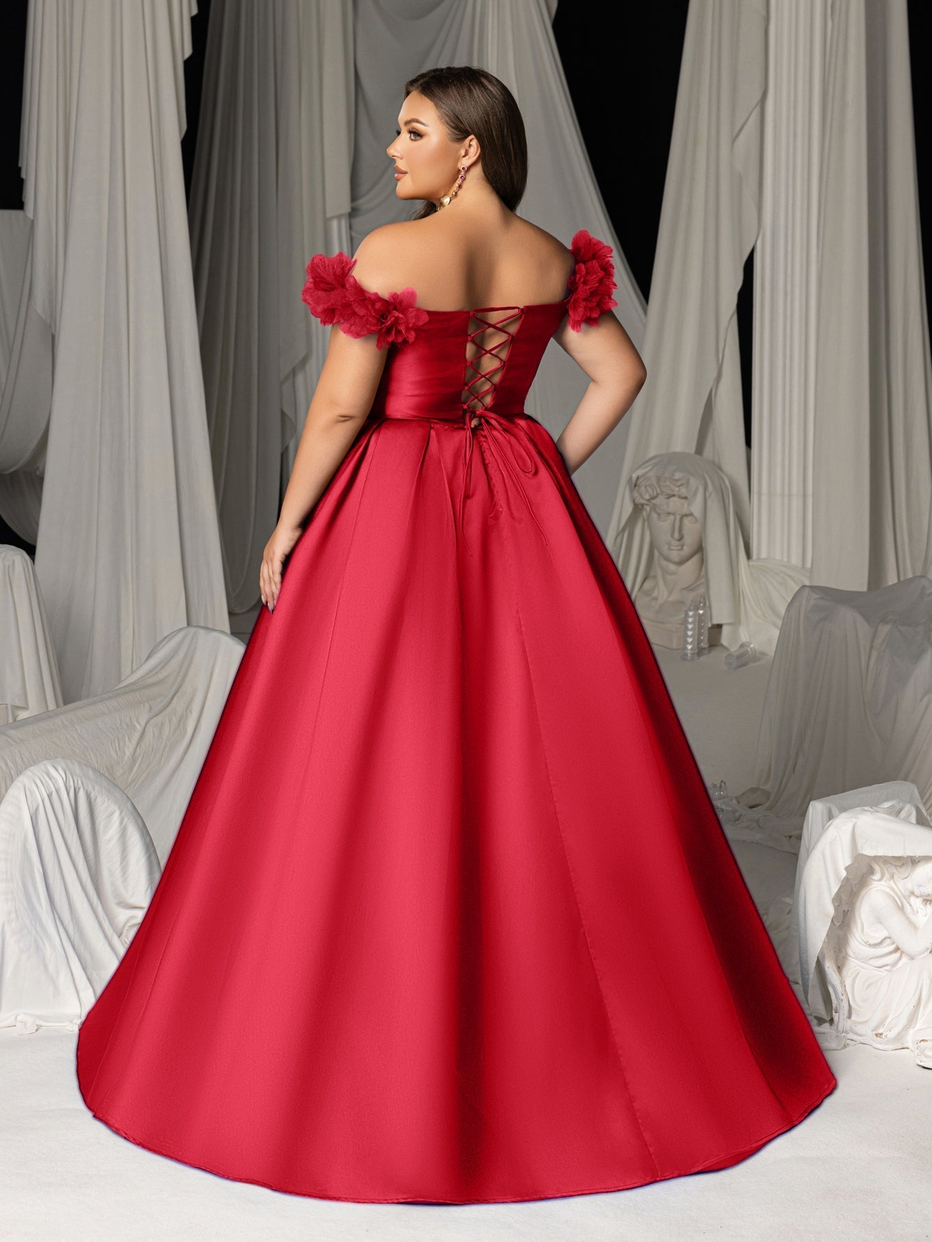 High Thigh Slit & Laced Back