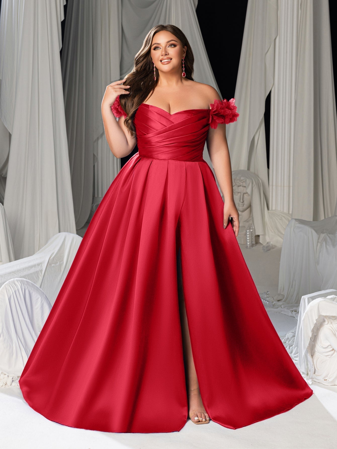 High Thigh Slit & Laced Back