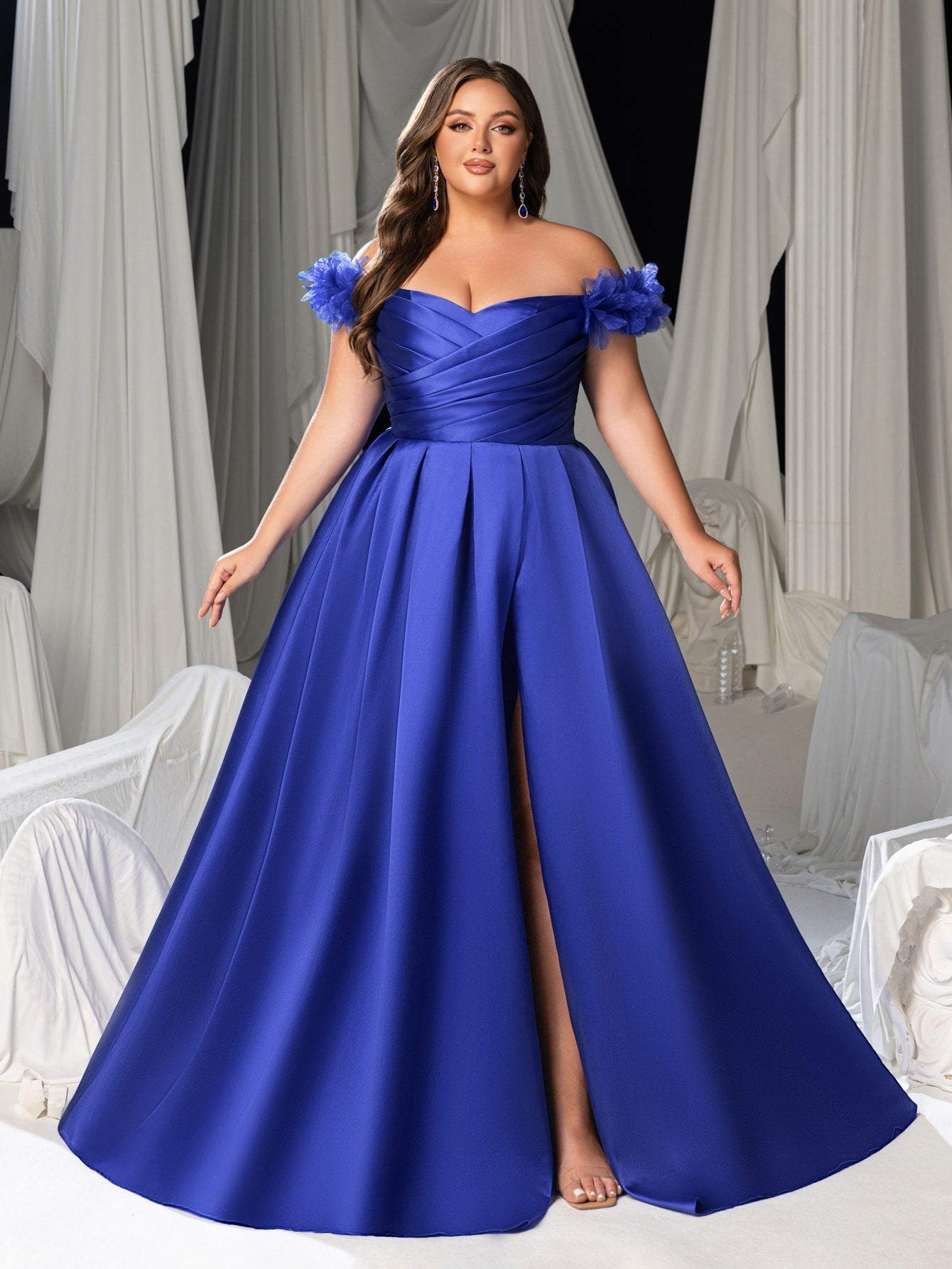 High Thigh Slit & Laced Back