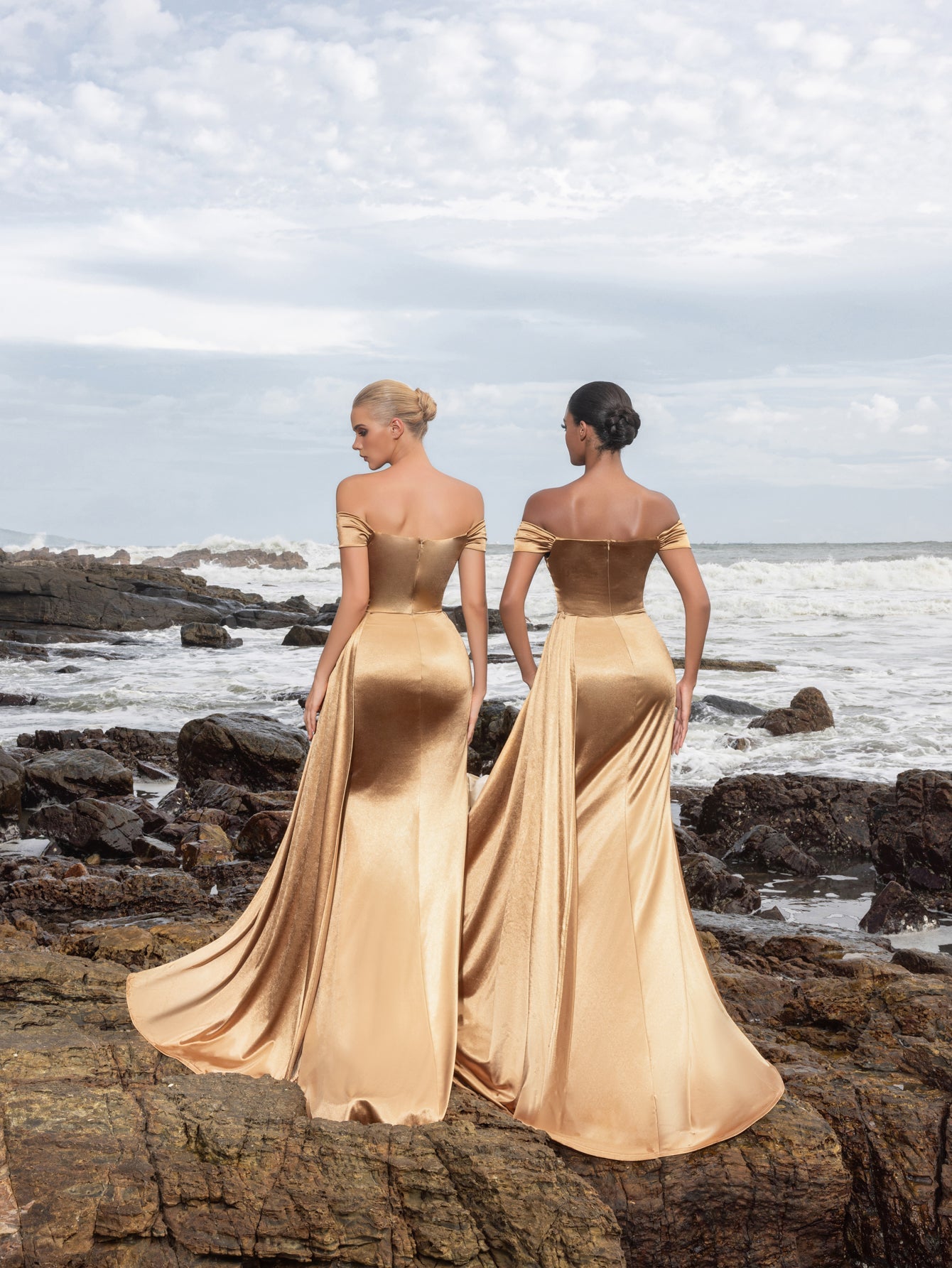 Sculpted Ruching & High Thigh Slit